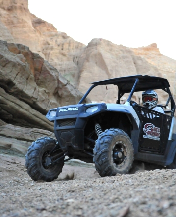 Riding on an ATV trail in Palm Springs