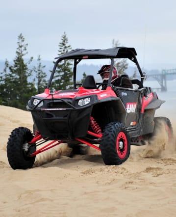 UTV driving on an ATV trail in Oregon