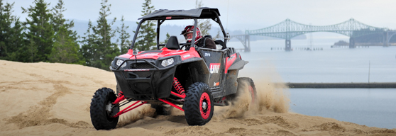 UTV driving on an dunes in Oregon