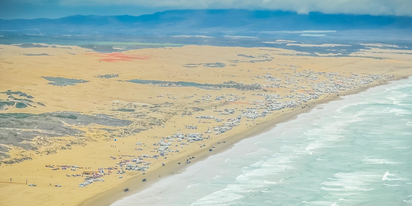 Aerial of Pismo Beach coast