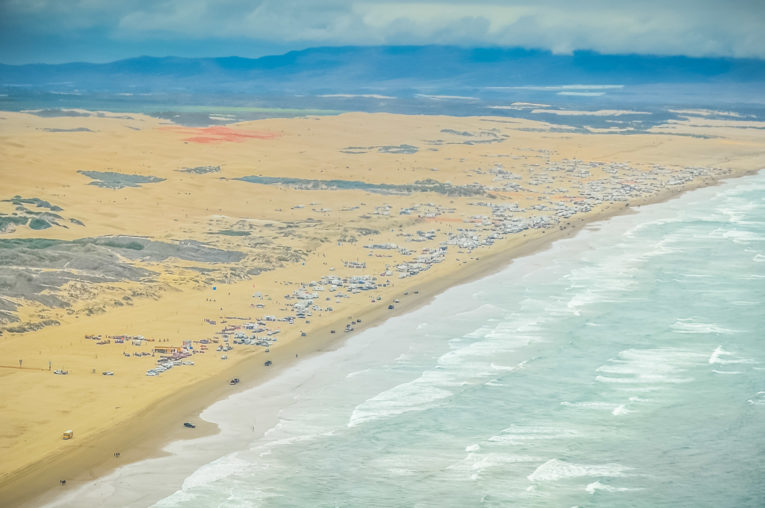 Aerial of Pismo Beach coast